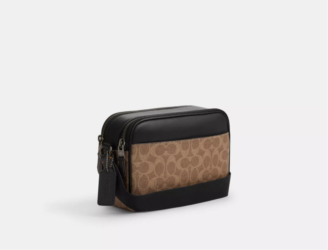 Coach Men’s Graham Crossbody Bag In Signature Canvas & Leather