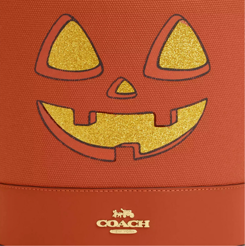 Coach Trick Or Treat Bucket With Halloween Pumpkin