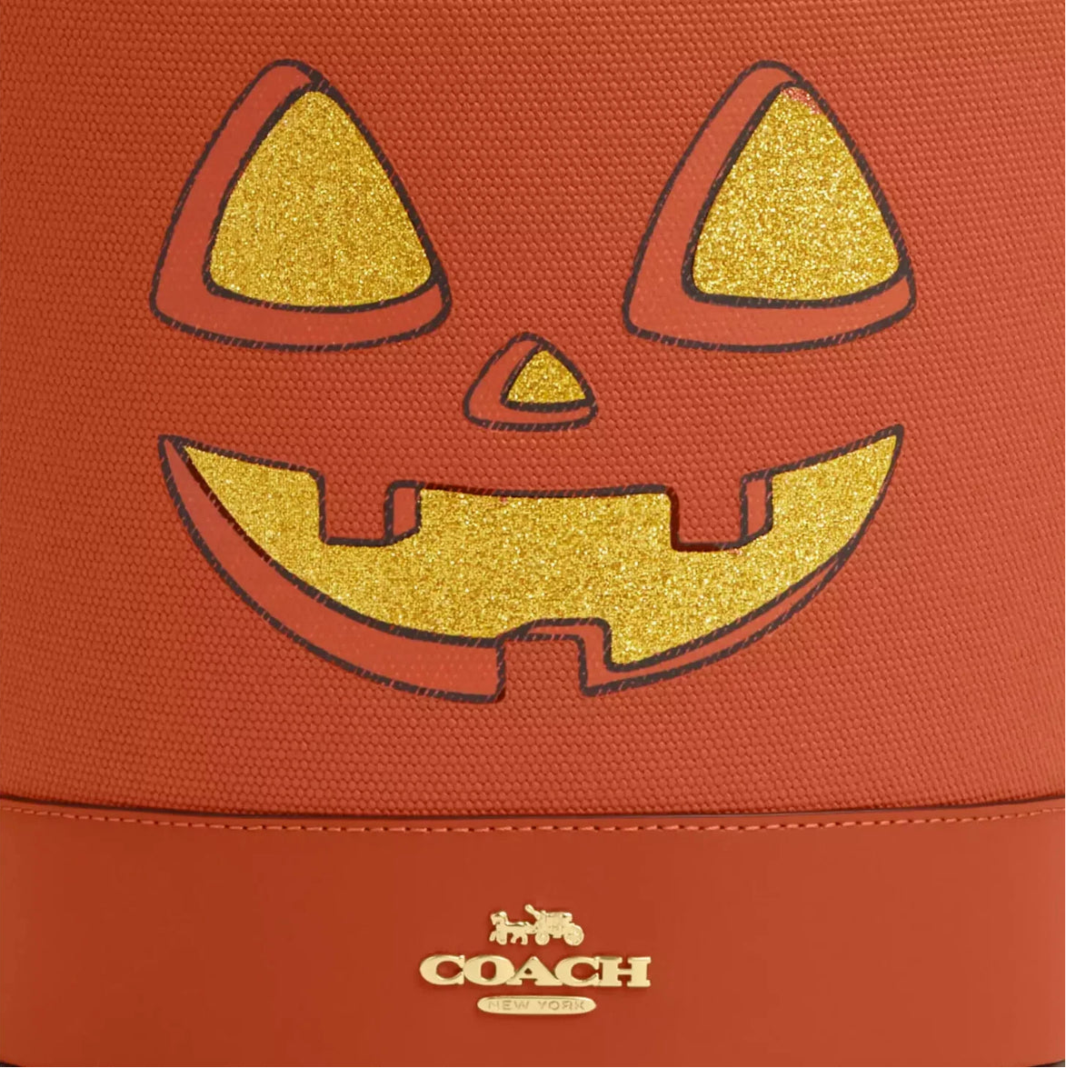 Coach Trick Or Treat Bucket With Halloween Pumpkin