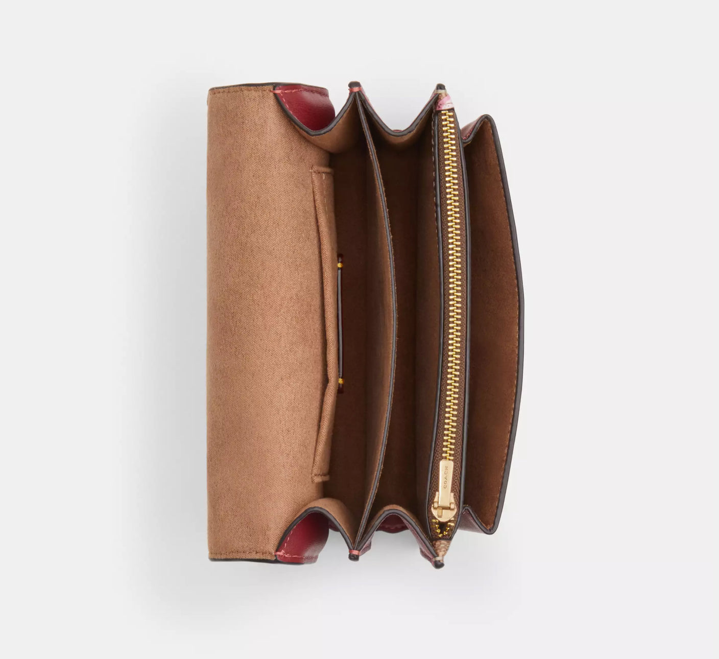 Coach Mini Klare Crossbody In Signature Canvas & Leather Cherry Print