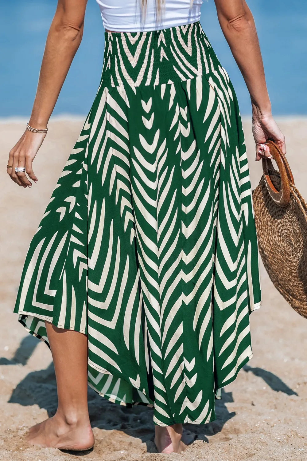 Palm Cove Tropical Midi Skirt