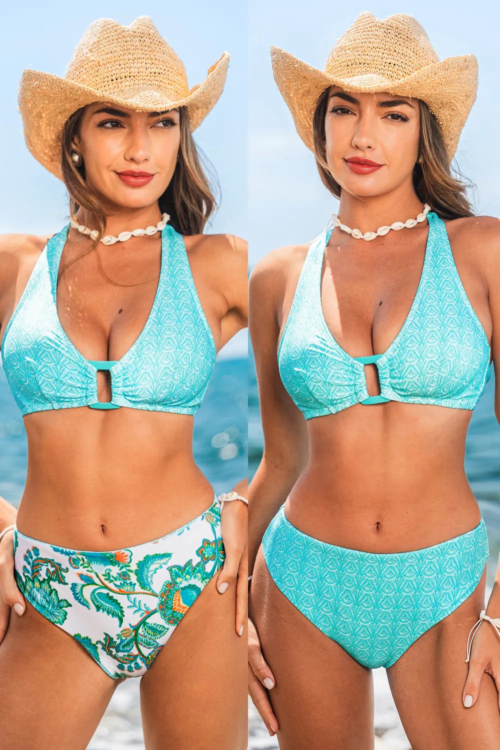 Crystal Splash Reversible Bikini Set