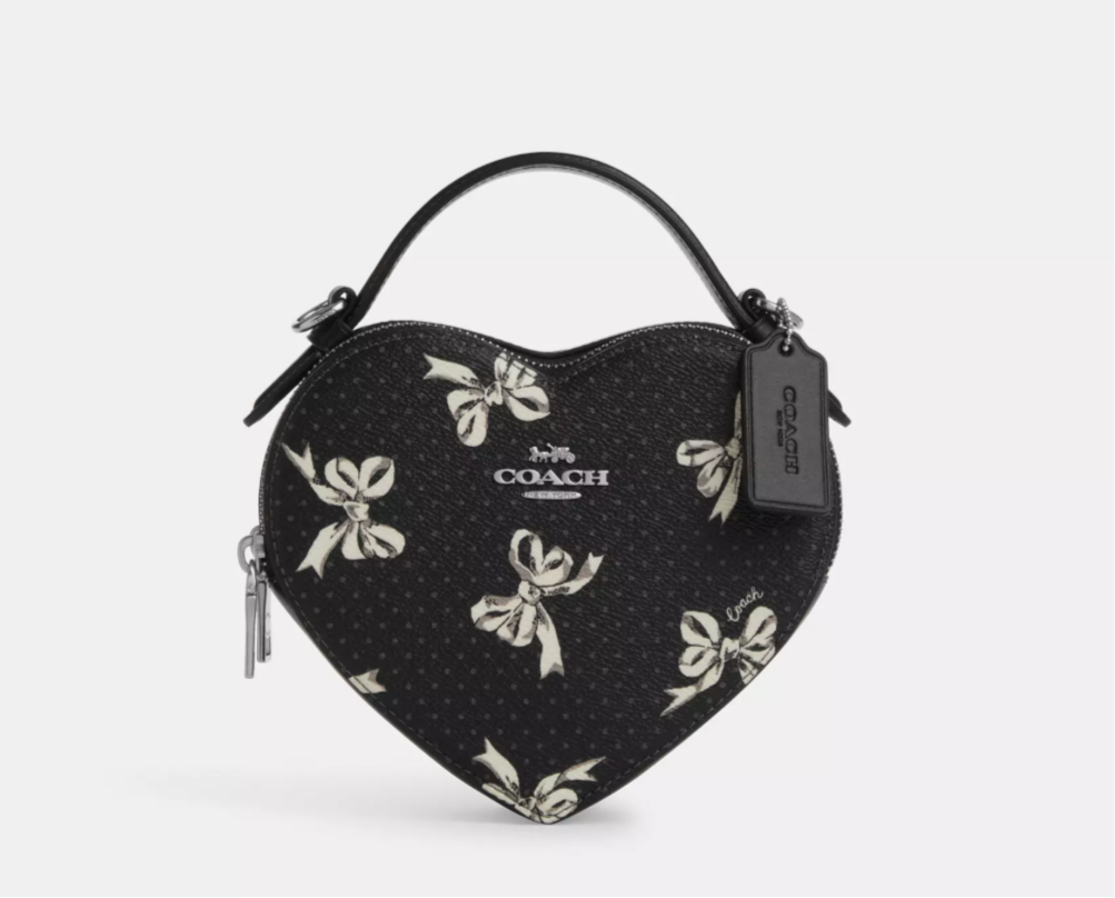 Coach Heart Crossbody Bag
With Bow Print