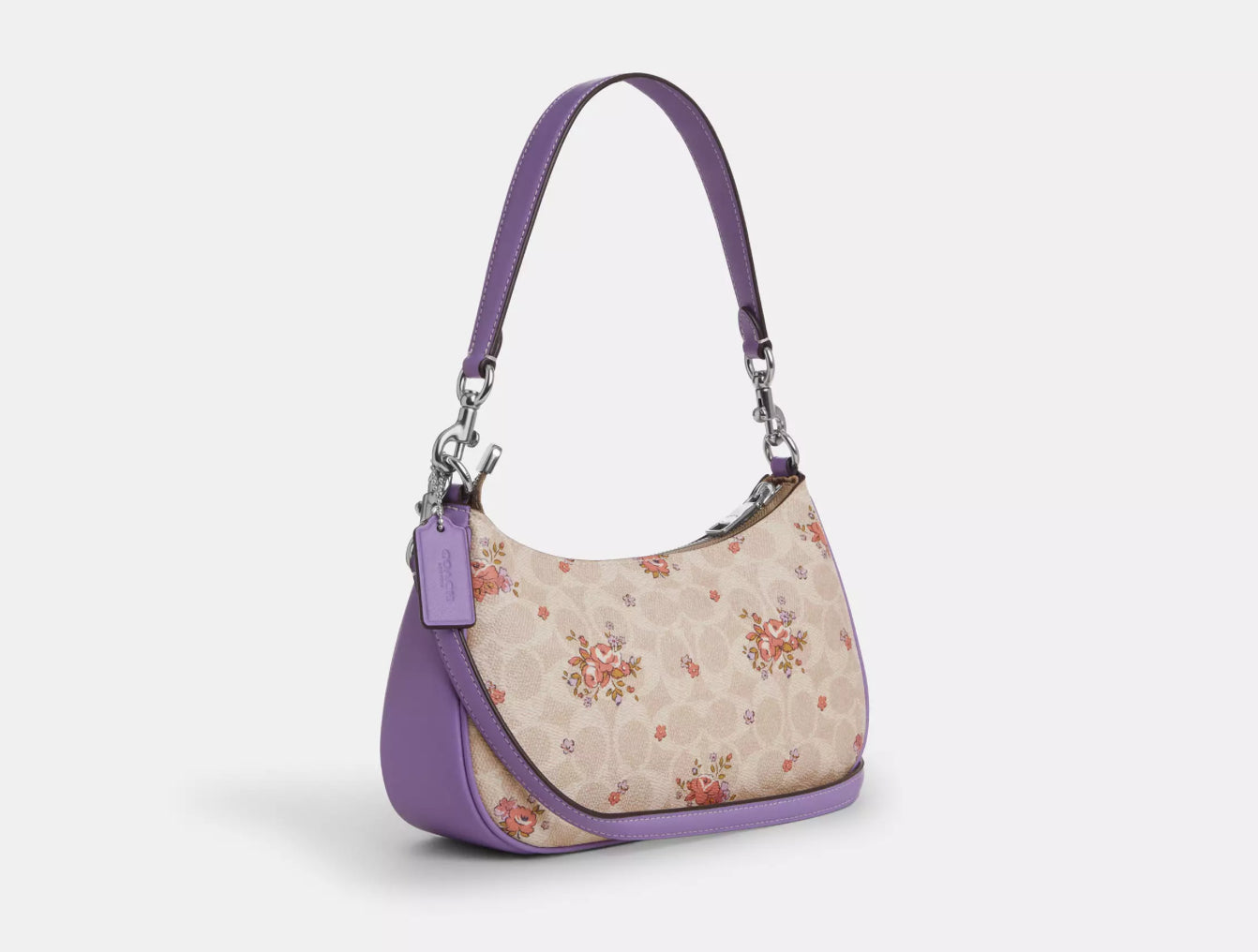 Coach Teri Shoulder Bag In Signature Canvas with Floral Print