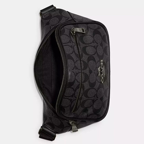 Coach Unisex Elias Belt Bag In Signature Canvas & Leather