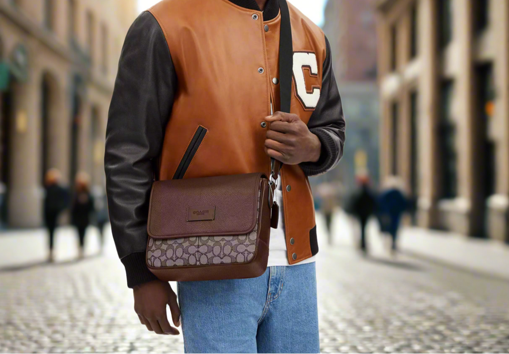 Coach Men’s Sprint Map Bag 25 In Signature Jacquard & Leather