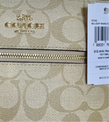 Coach Mini Rowan File Crossbody Bag In Signature Canvas & Leather