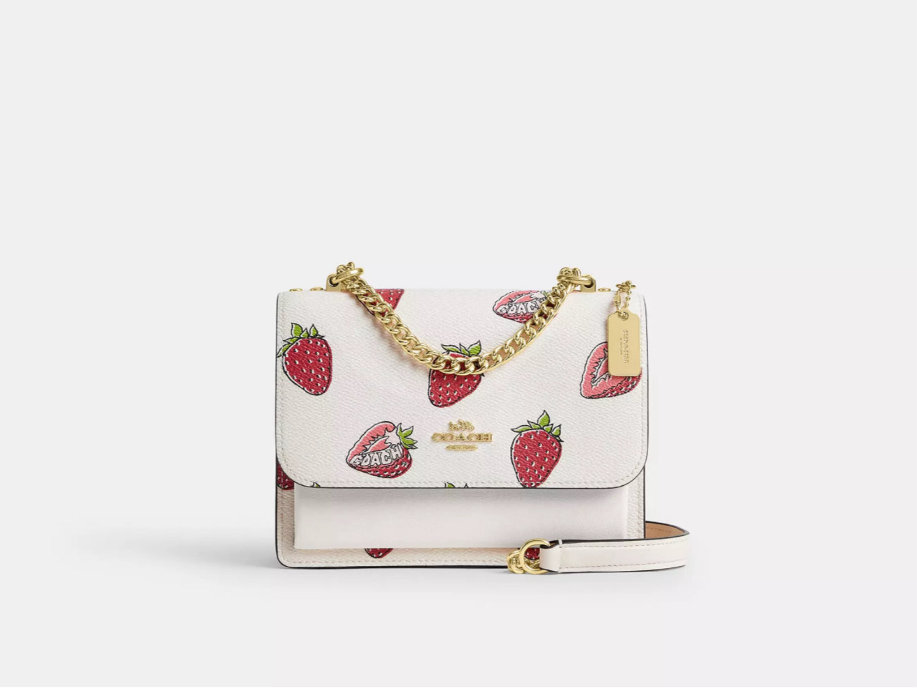 Coach Mini Klare Crossbody Bag With Strawberry Print