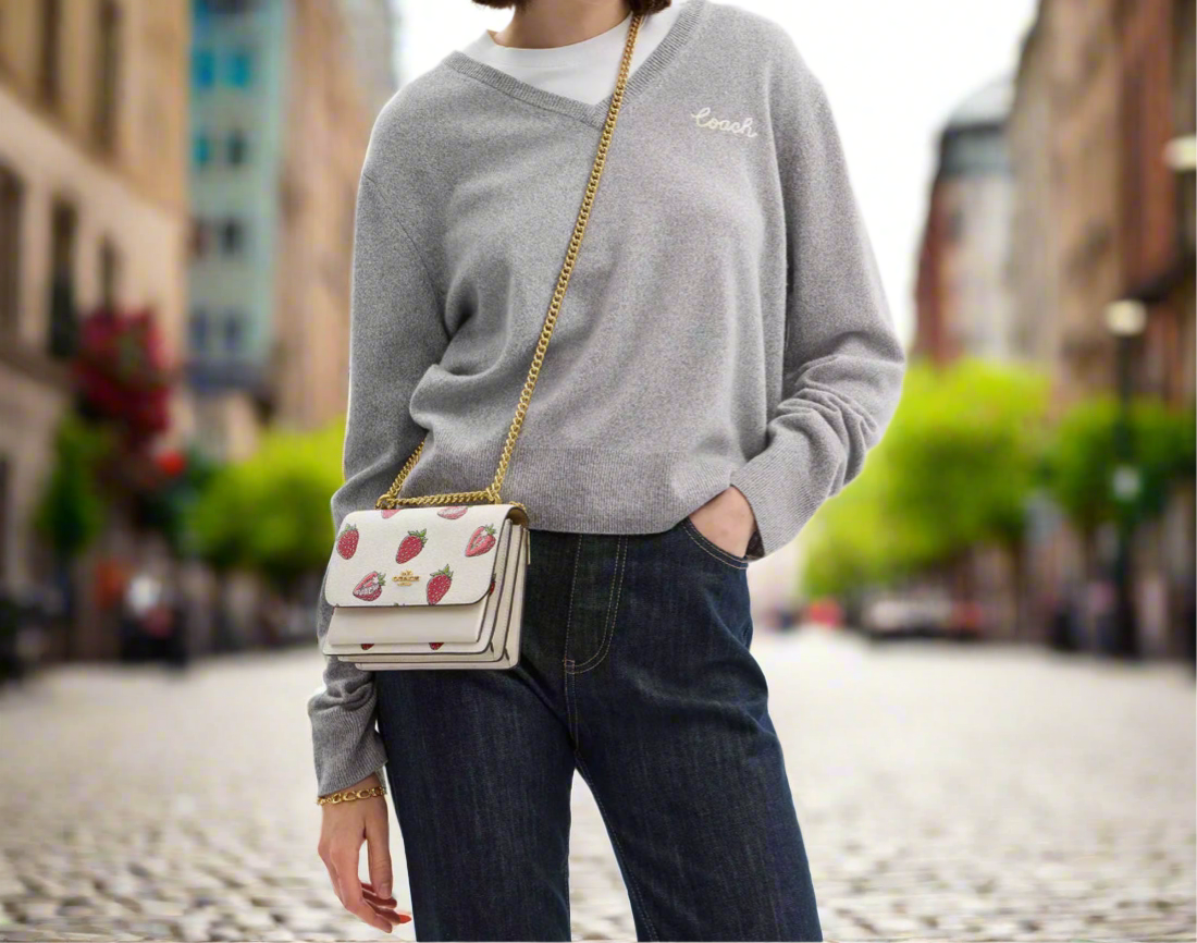 Coach Mini Klare Crossbody Bag With Strawberry Print