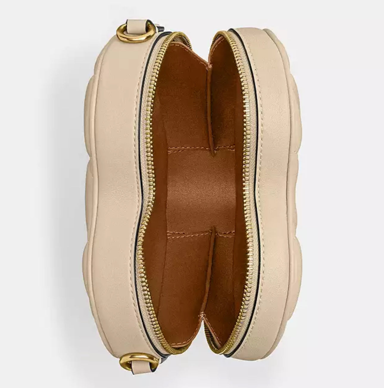 Coach Heart Crossbody Leather Bag With Quilting
