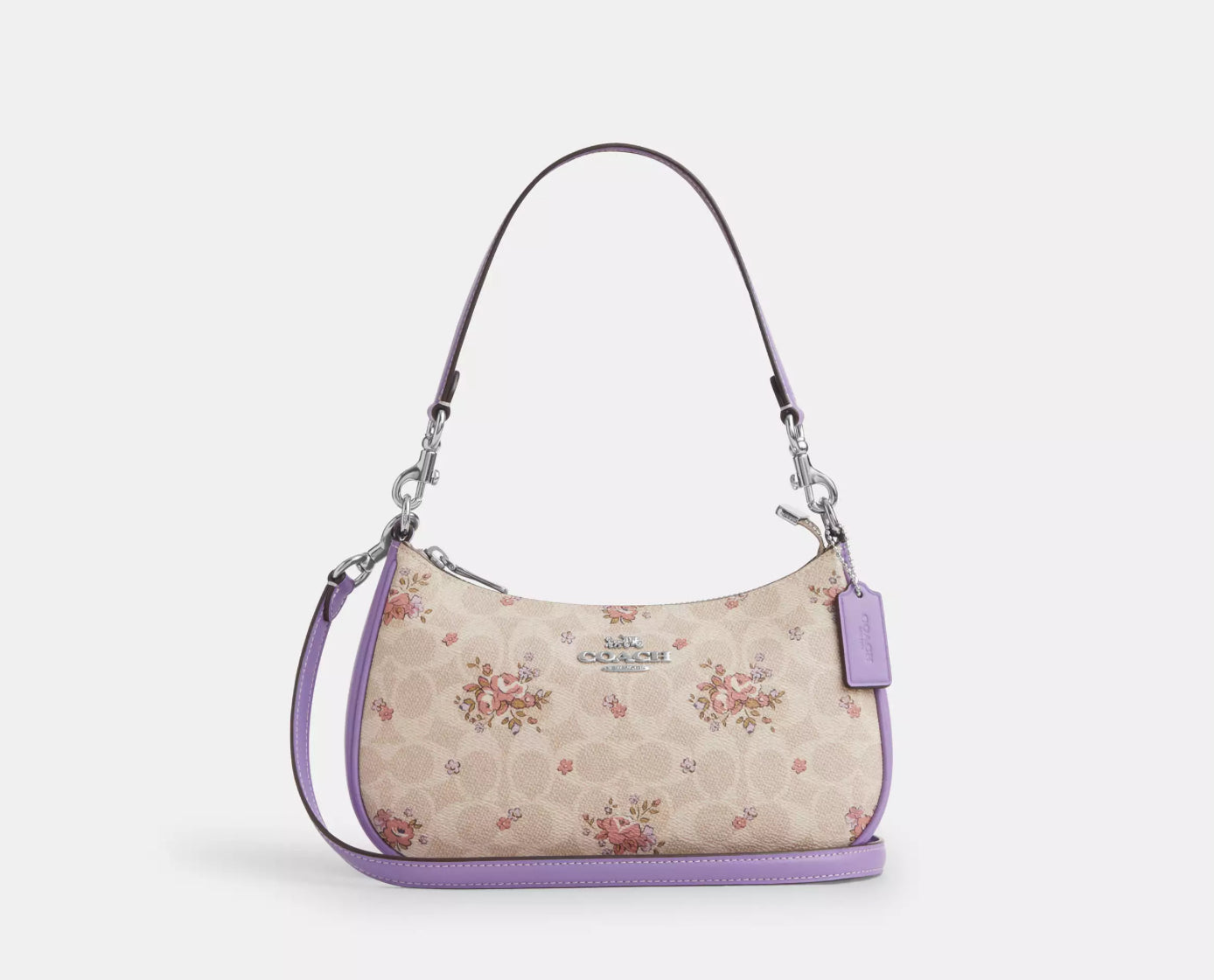 Coach Teri Shoulder Bag In Signature Canvas with Floral Print