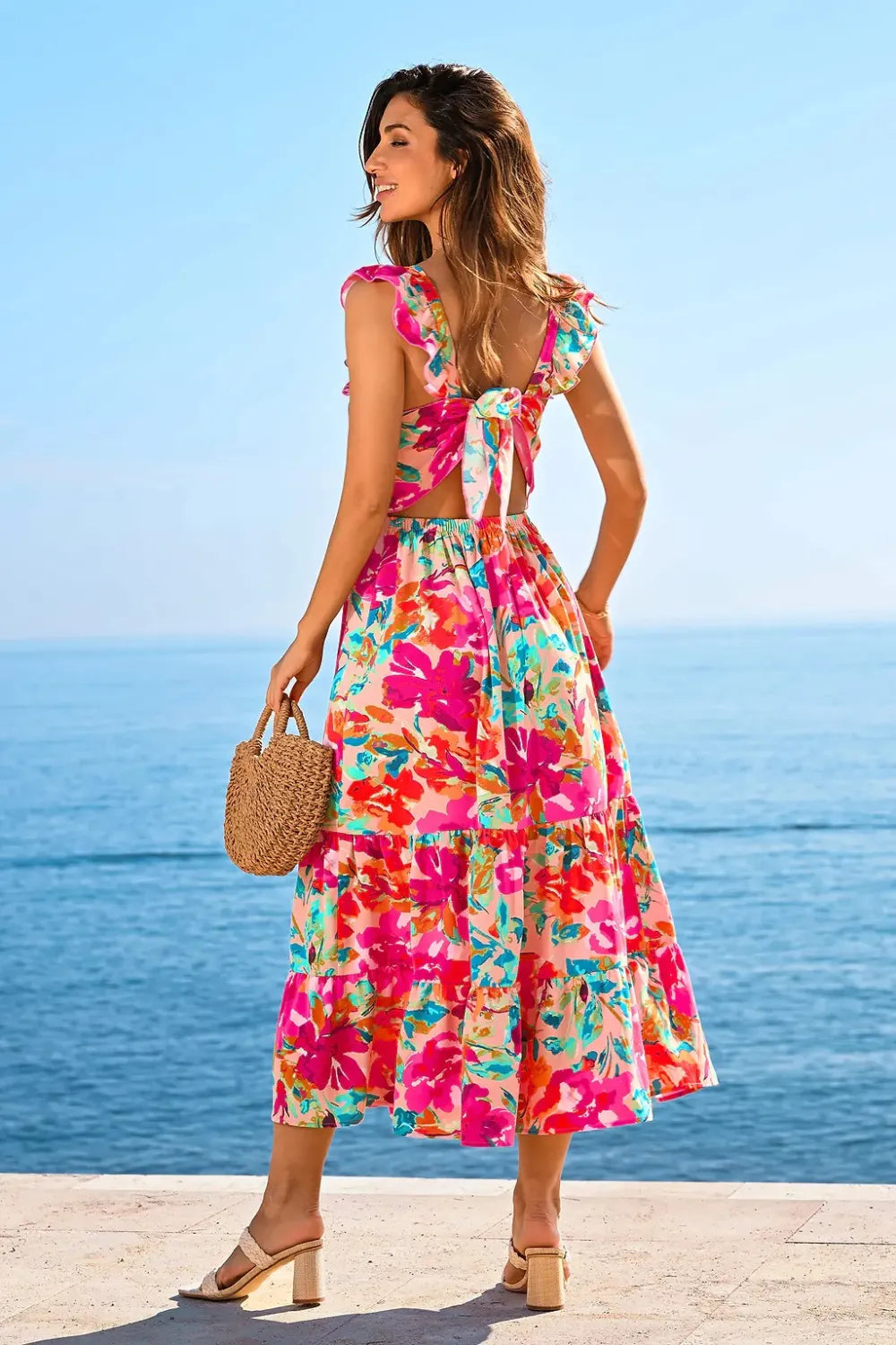 Juicy Blossom Floral Maxi Dress