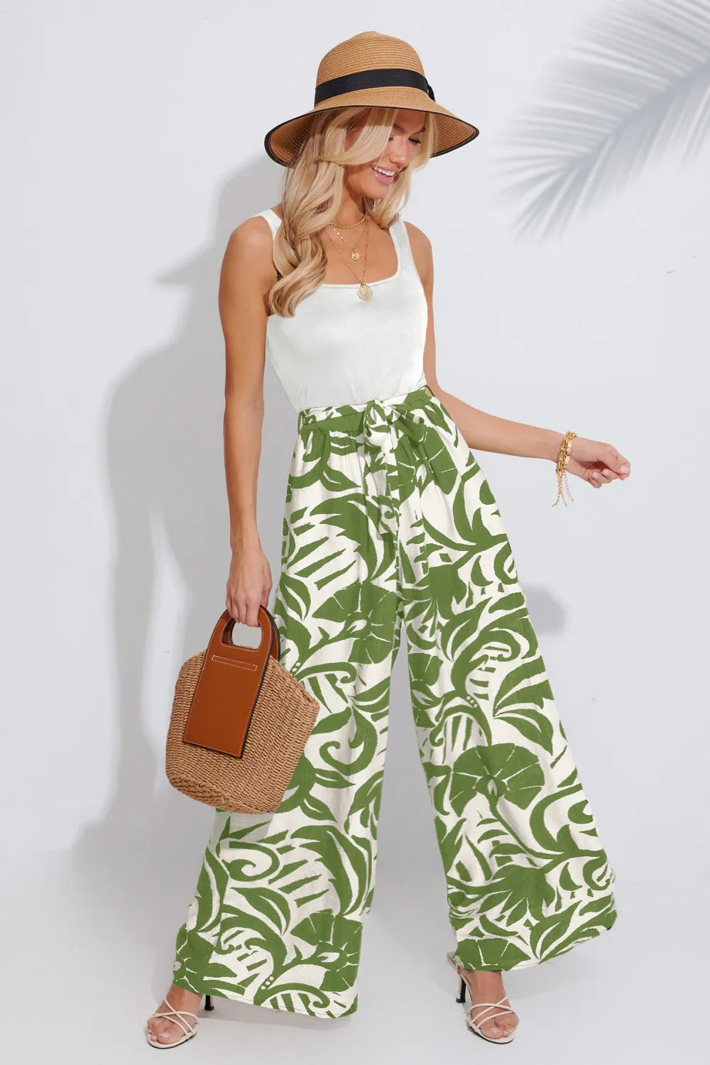 Black Square Neck Sleeveless Belted Jumpsuit