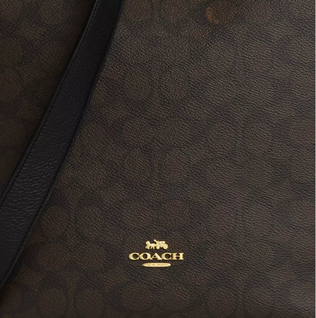 Coach Val Duffel Bag In Signature Canvas & Leather