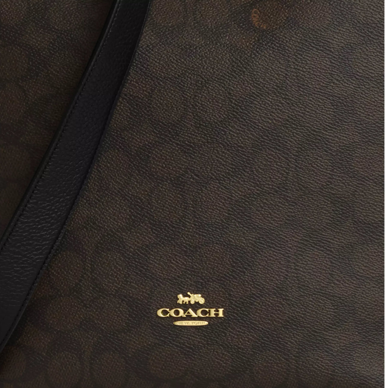 Coach Val Duffel Bag In Signature Canvas & Leather