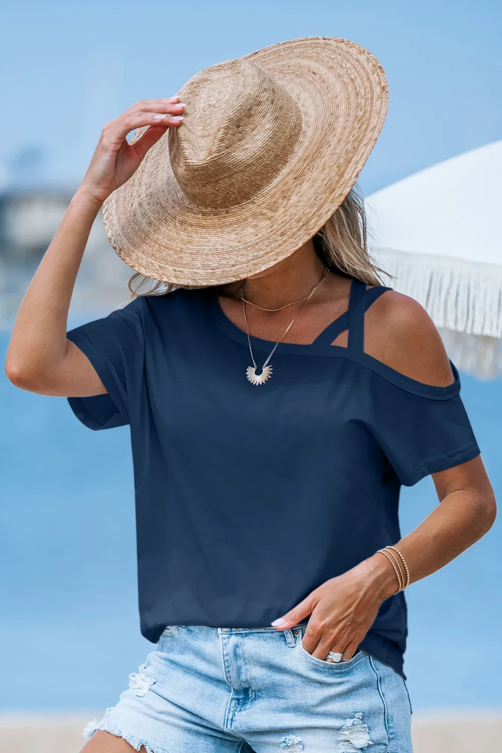 Ocean Breeze Navy Top