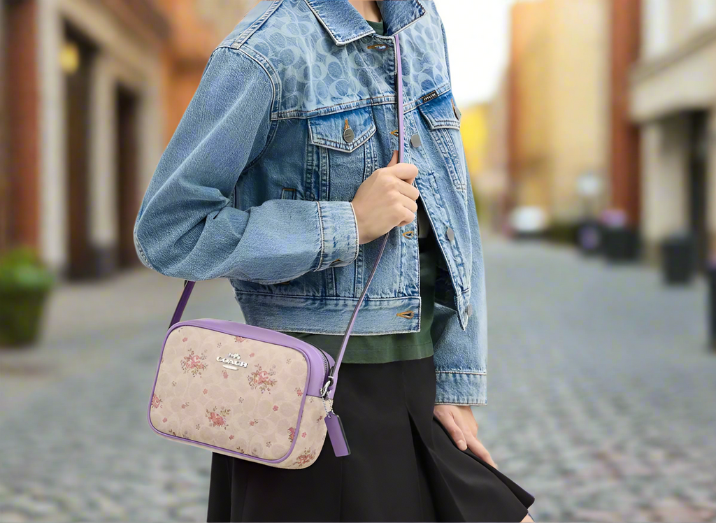 Coach Medium Jamie Camera Bag In Signature Canvas With Floral Print