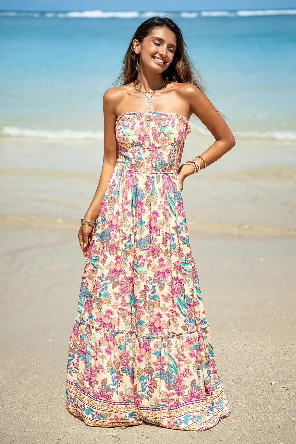 Sweet Lily Floral Maxi Dress