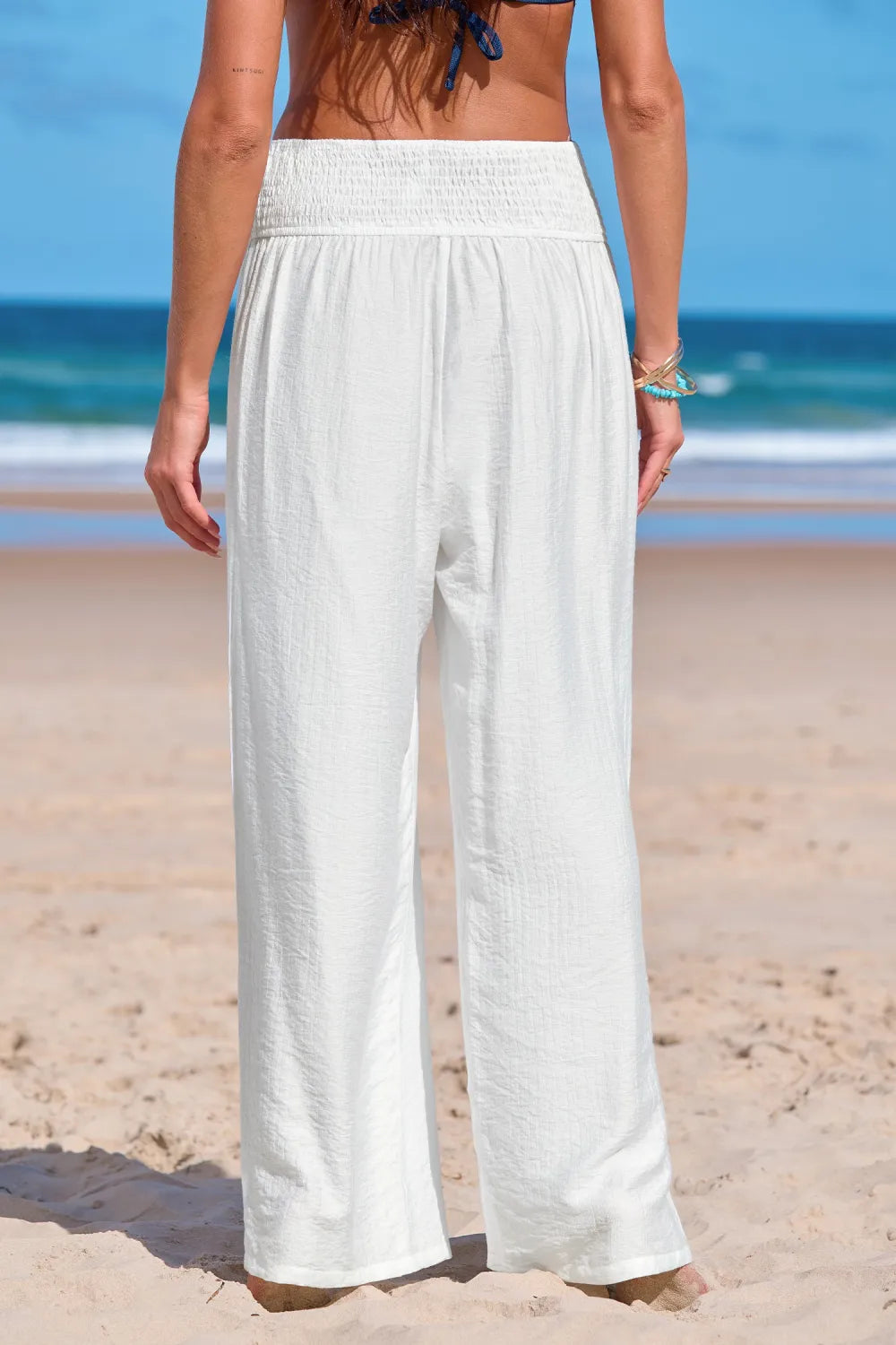 Saltwater Dreams White Cover-Up Pants