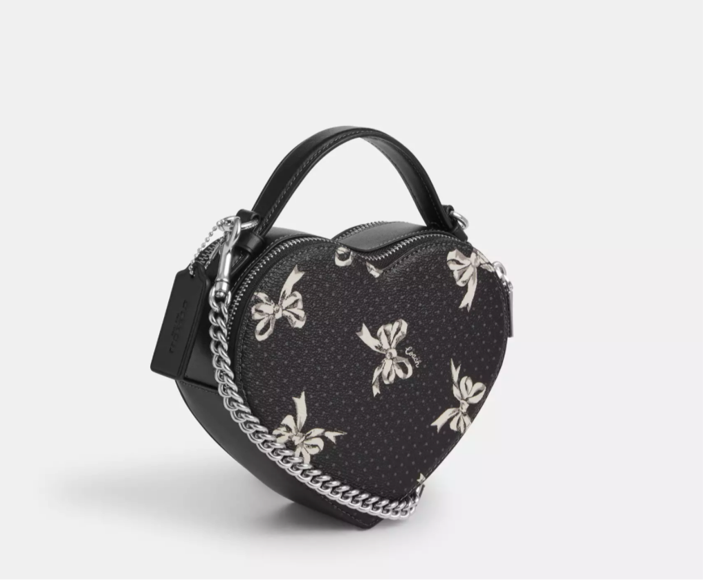 Coach Heart Crossbody Bag
With Bow Print