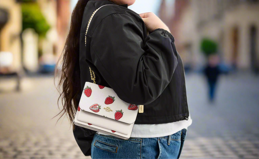 Coach Mini Klare Crossbody Bag With Strawberry Print