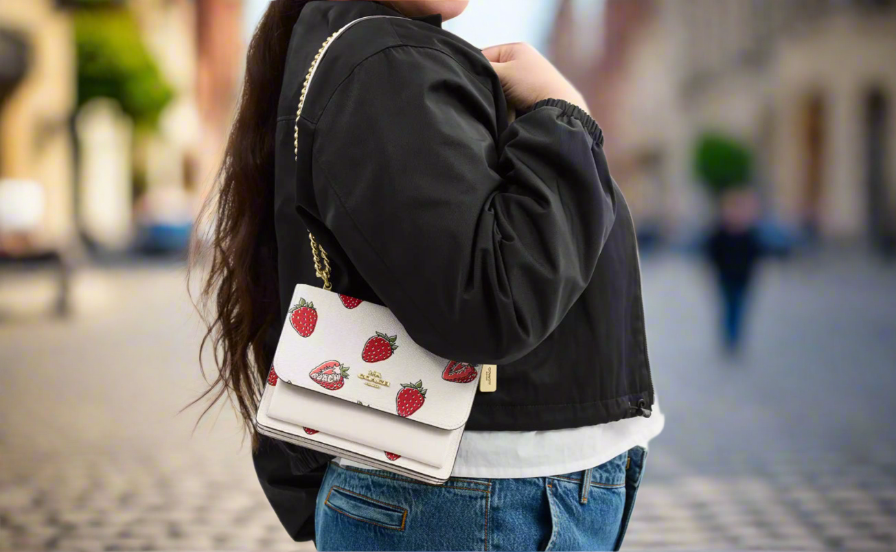 Coach Mini Klare Crossbody Bag With Strawberry Print