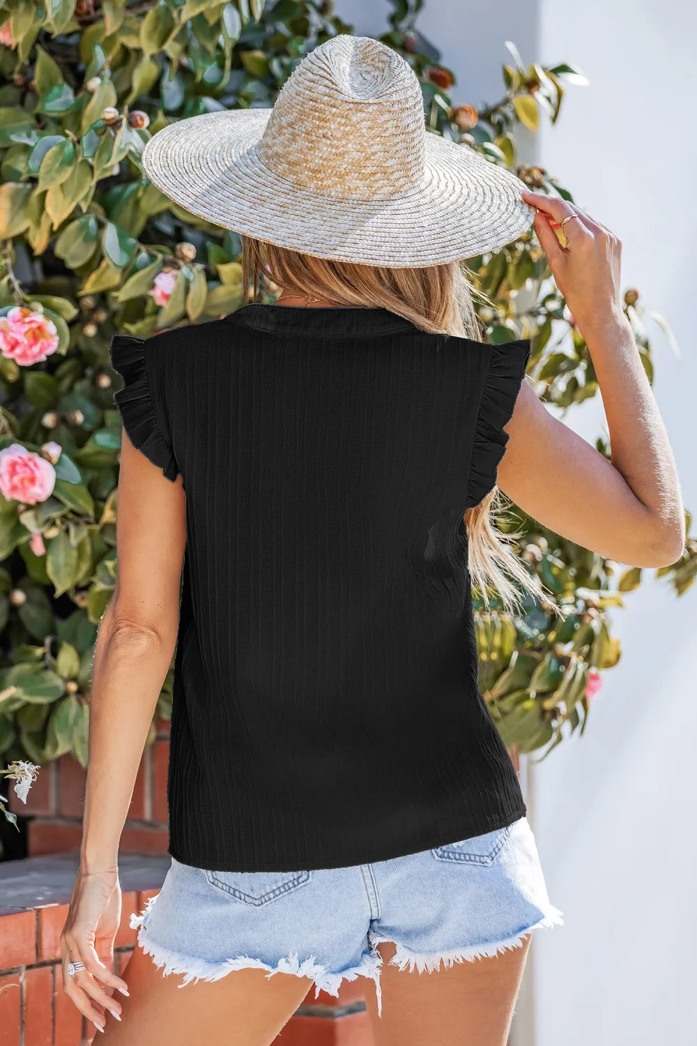 Delicate Poise Black Top