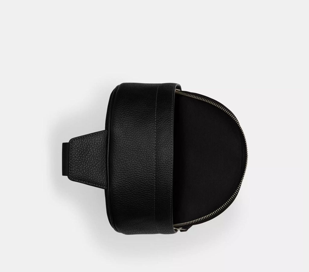 Coach Men’s Leather West Pack with Varsity Motif In Black
