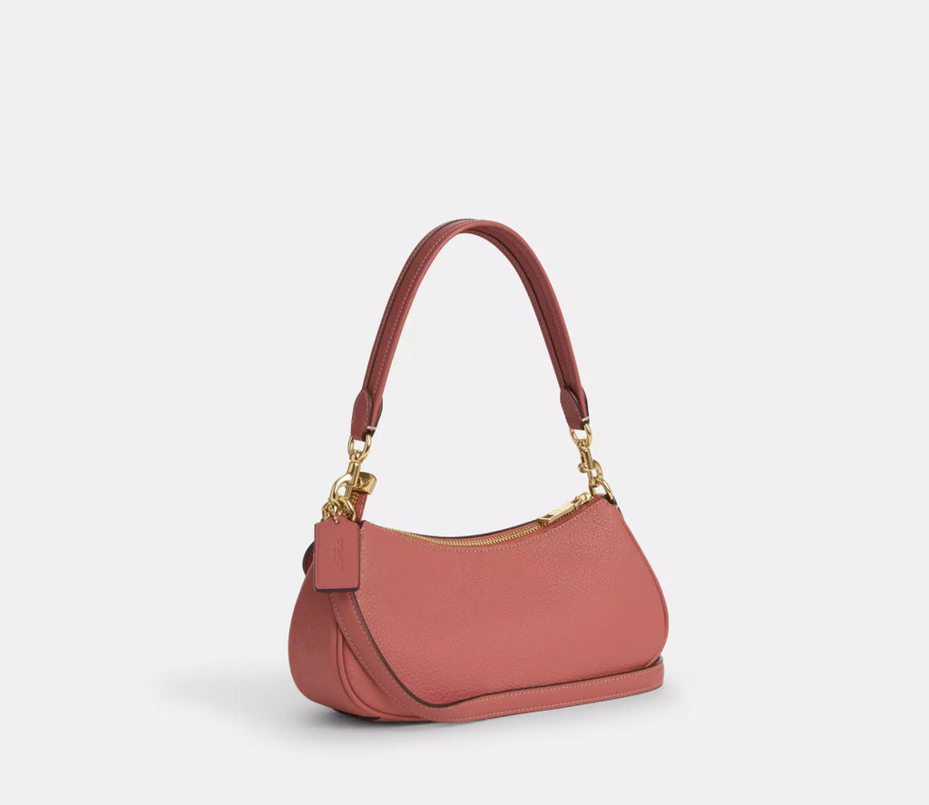 Coach Leather Ashton Bag In Deep Coral