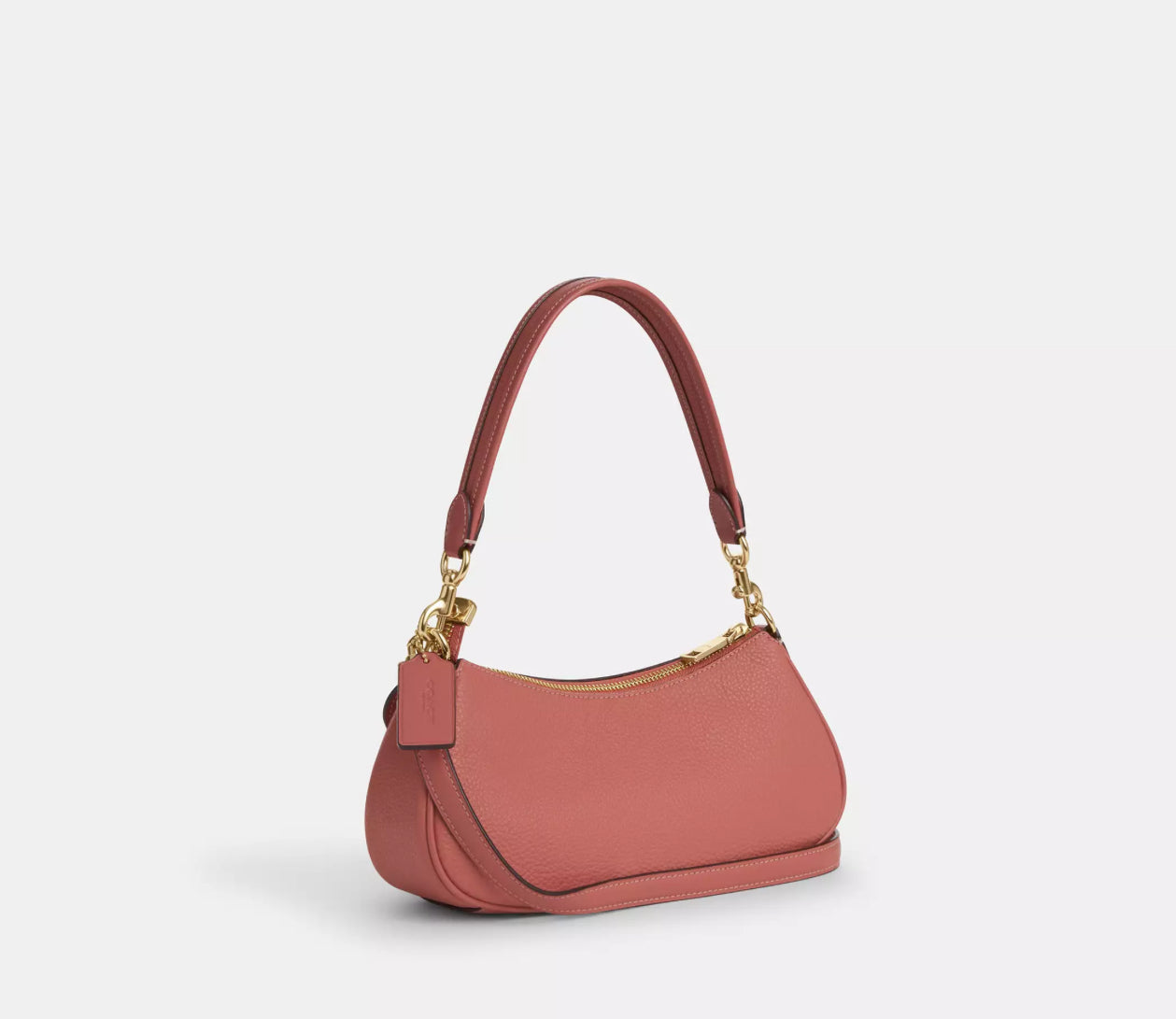 Coach Leather Ashton Bag In Deep Coral
