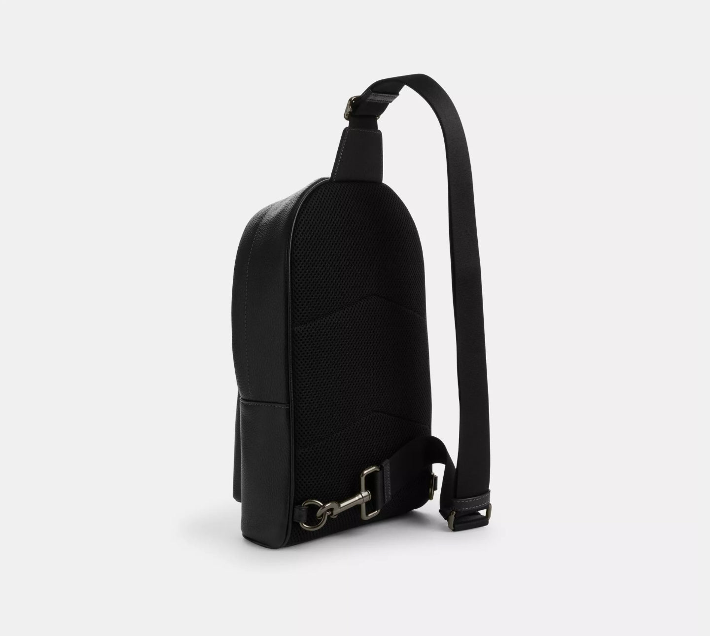 Coach Men’s Leather West Pack with Varsity Motif In Black