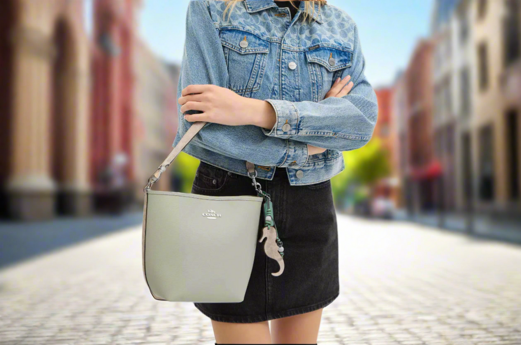 Coach City Bucket Bag With Seahorse Charm