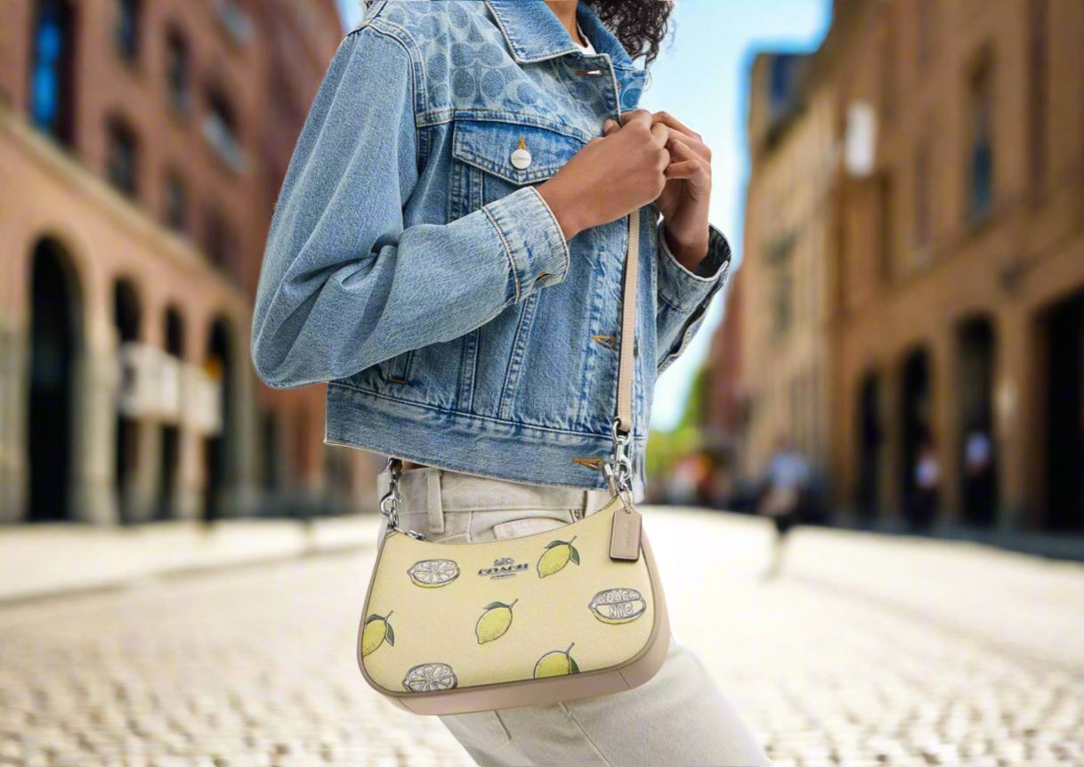 Coach Teri Shoulder Bag With Lemon Print