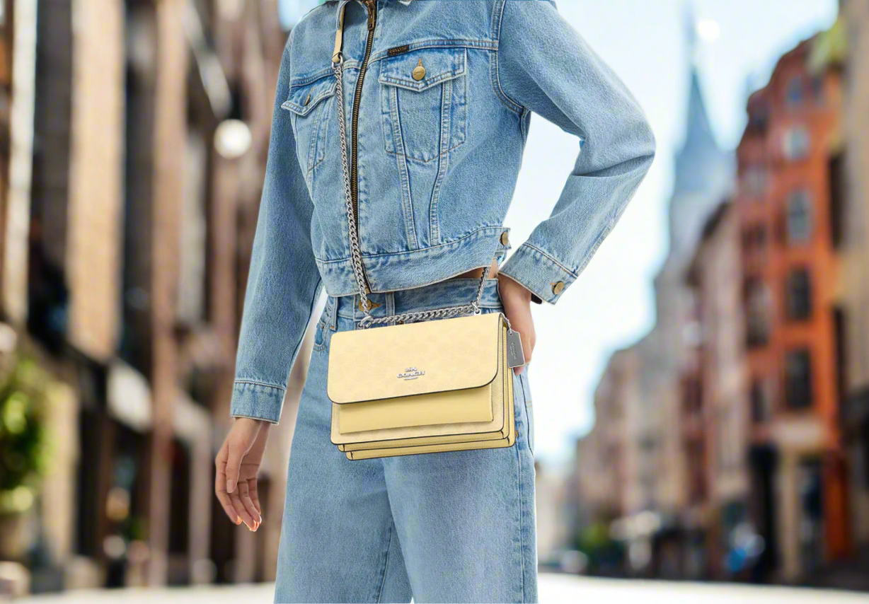 Coach Klare Crossbody Bag In Signature Canvas & Smooth Leather