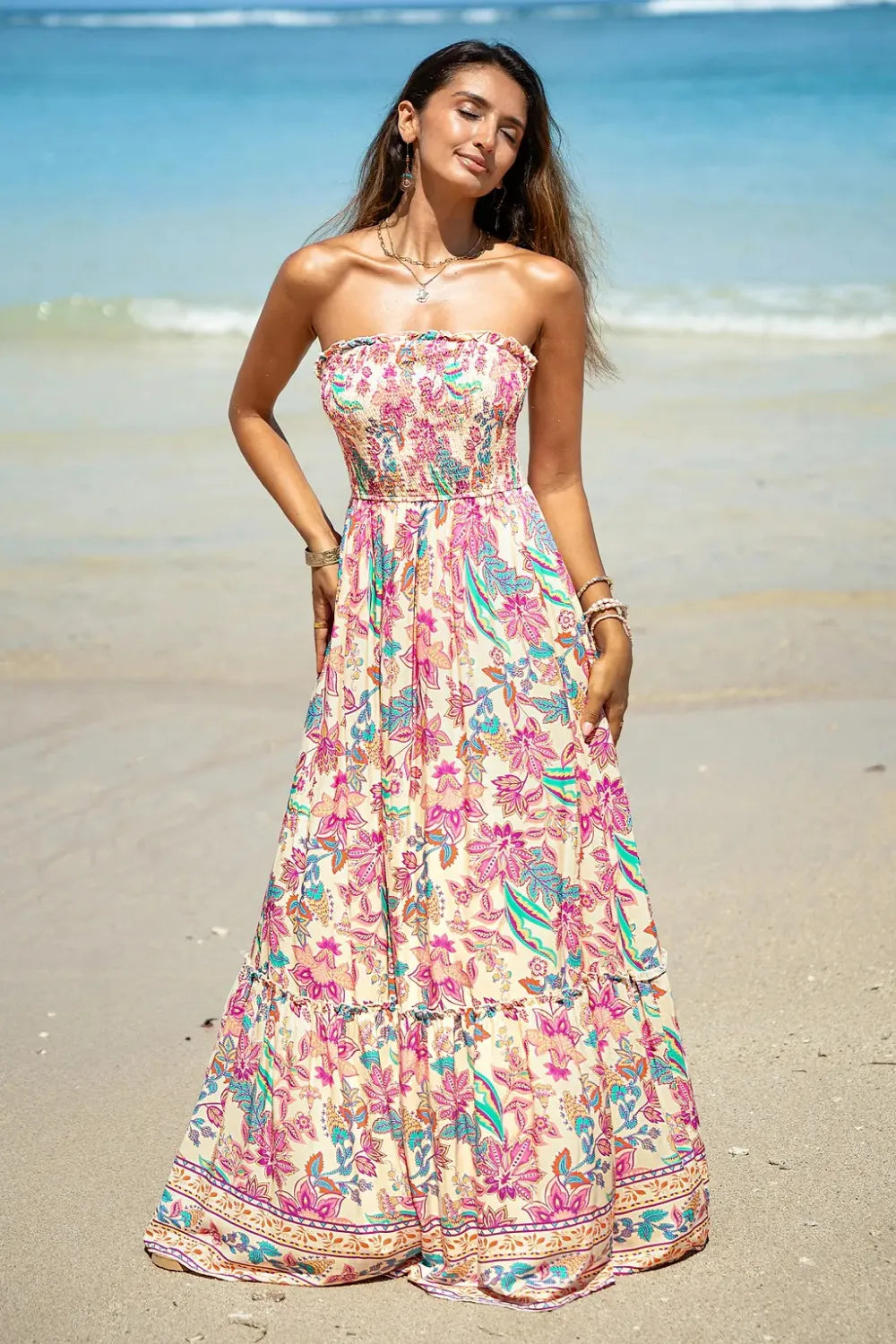 Sweet Lily Floral Maxi Dress