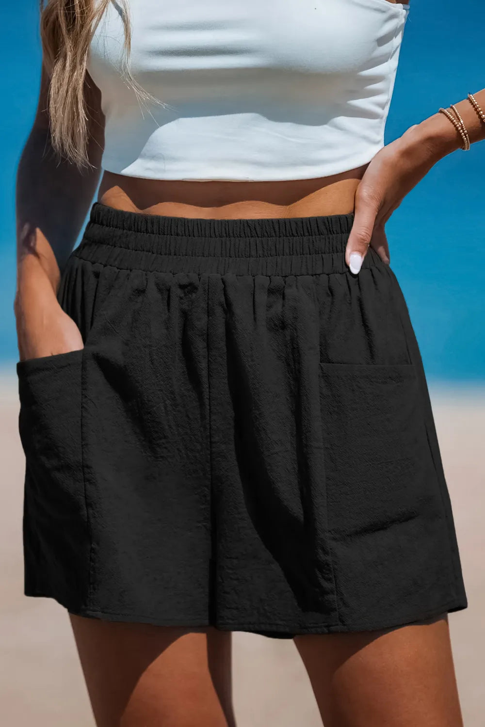 Seaside Air Black Shorts