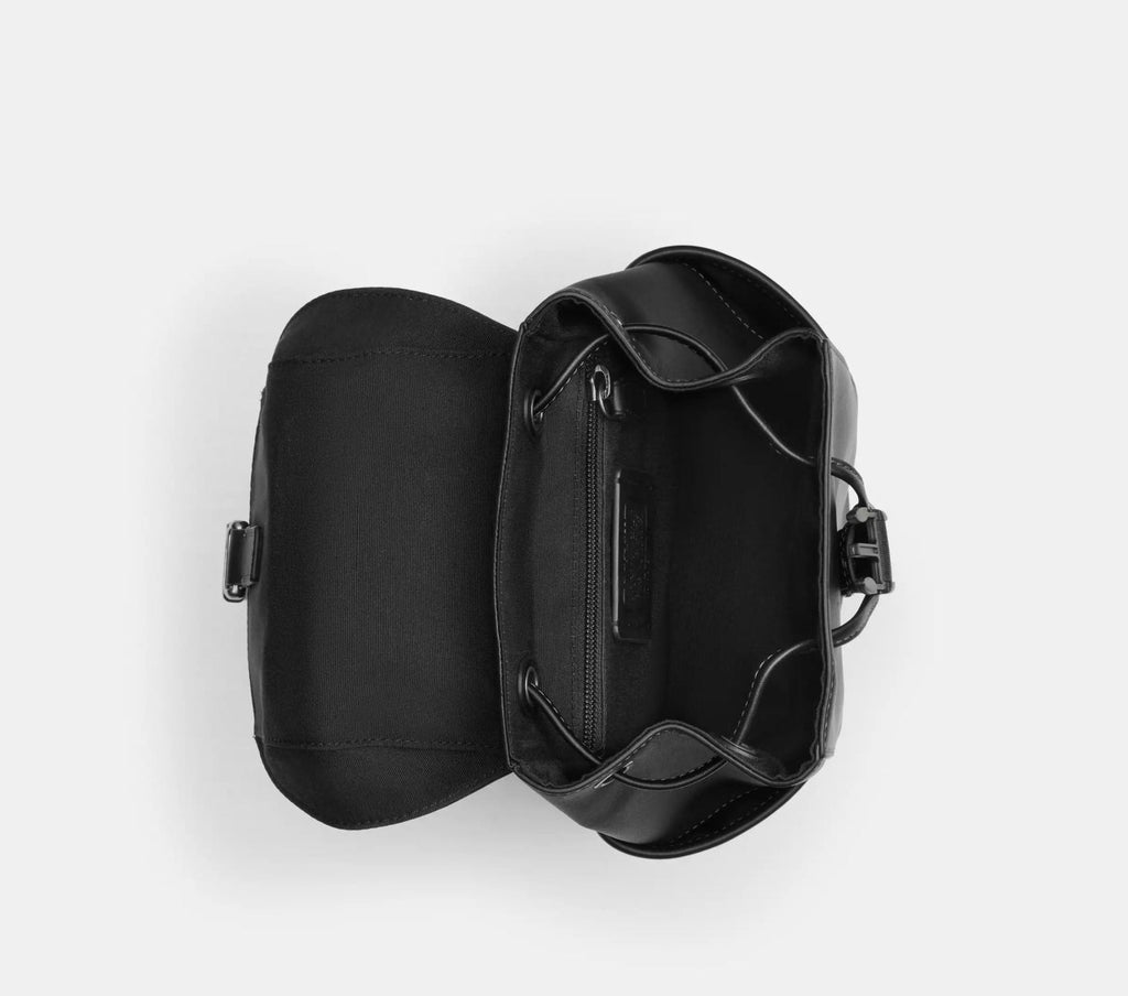 Coach Men’s Leather Racer Pack In Gunmetal/Black