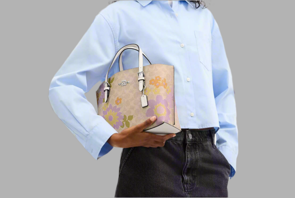 Coach Mollie Tote Bag 25 In Signature Canvas With Floral Print