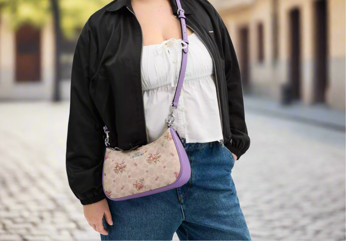 Coach Teri Shoulder Bag In Signature Canvas with Floral Print