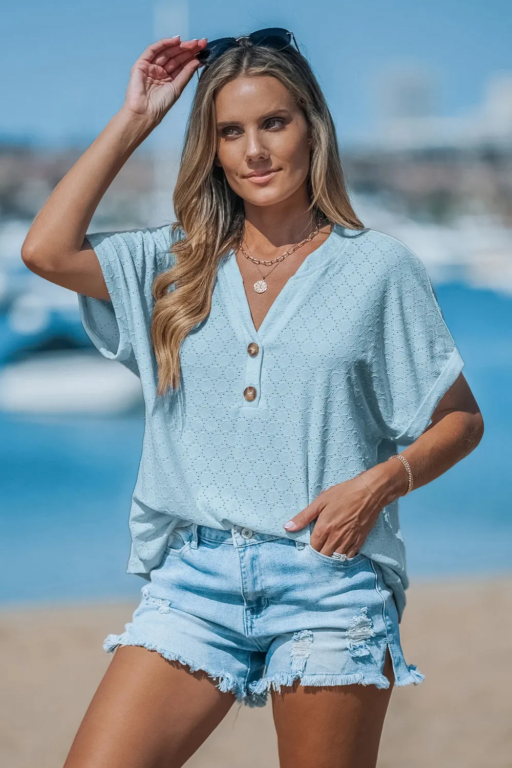 Dawn Sky Blue Top