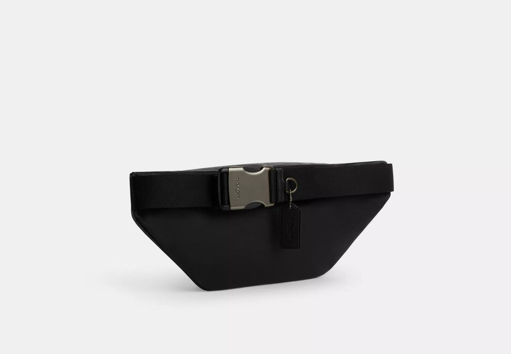 Coach Men’s Leather Racer Belt Bag In Black