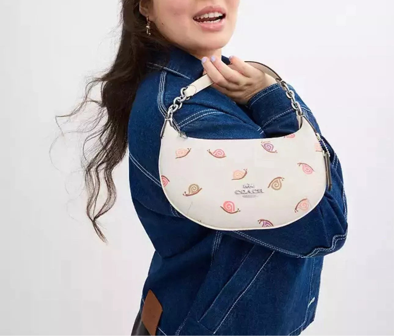 Coach Mini Payton With Snail Print In Printed Canvas & Leather