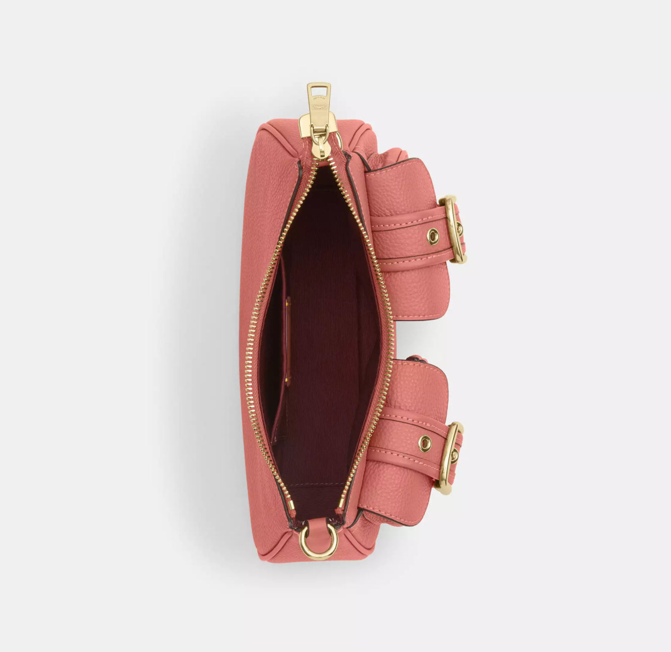 Coach Leather Ashton Bag In Deep Coral