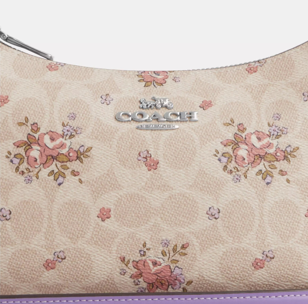 Coach Teri Shoulder Bag In Signature Canvas with Floral Print