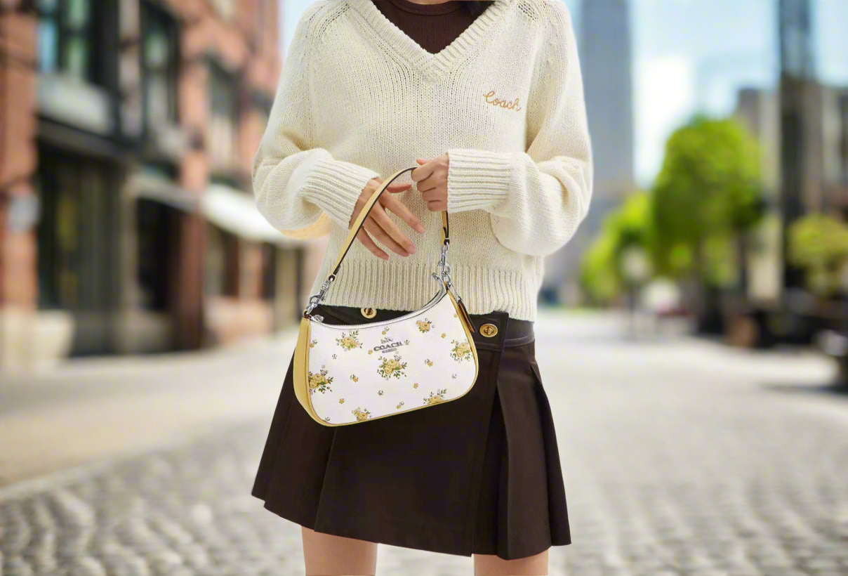 Coach Teri Shoulder Bag With Floral Print