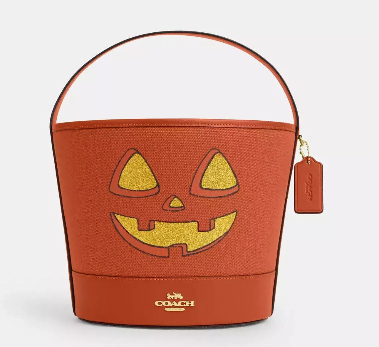 Coach Trick Or Treat Bucket With Halloween Pumpkin