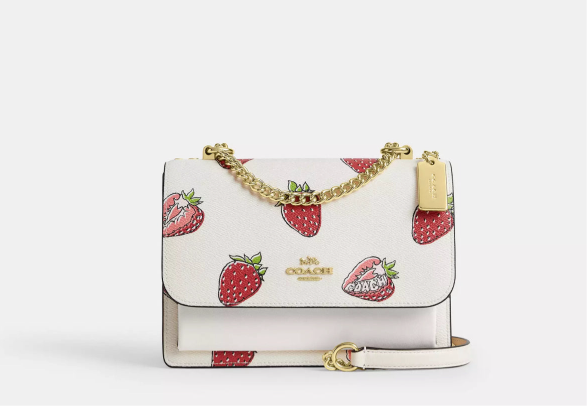 Coach Klare Crossbody With Strawberry Print