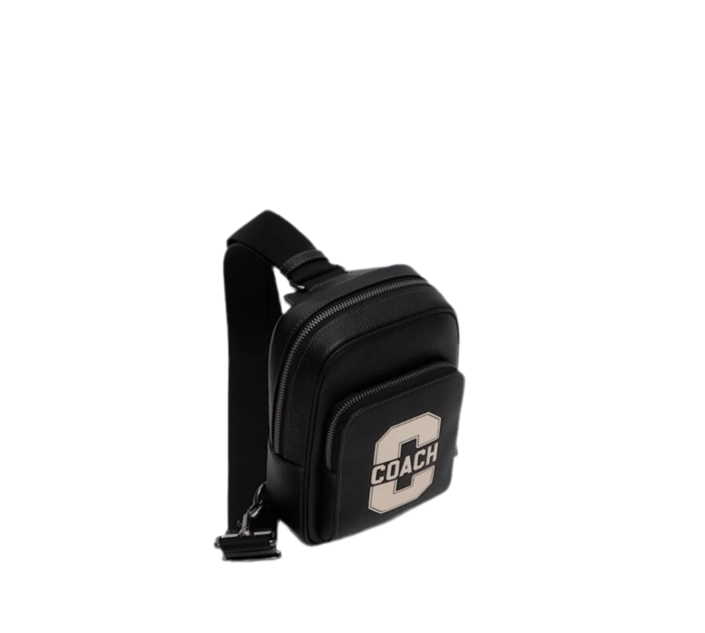 Coach Men’s Leather Racer Sling Pack In Black