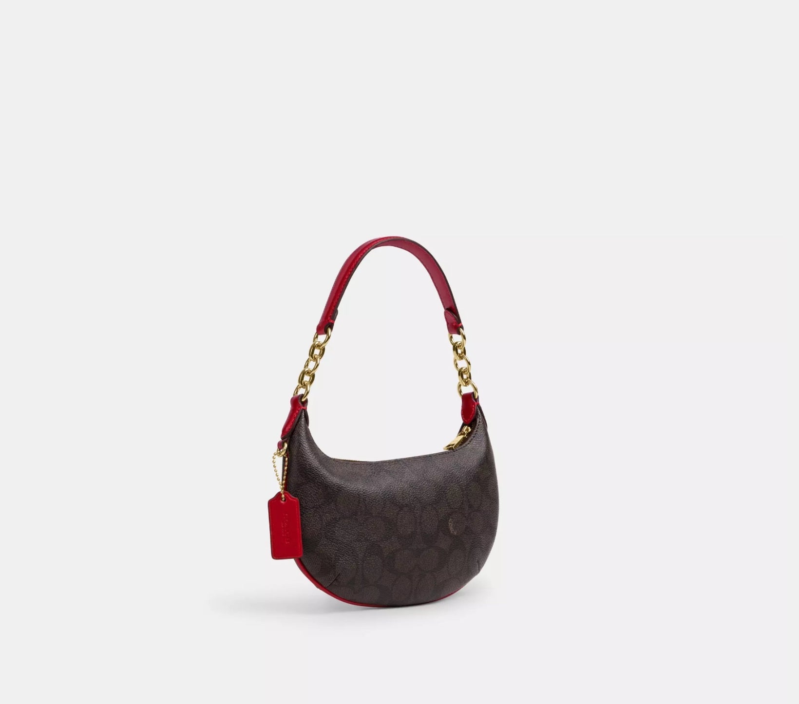 Coach Mini Payton Bag With Signature Canvas & Leather