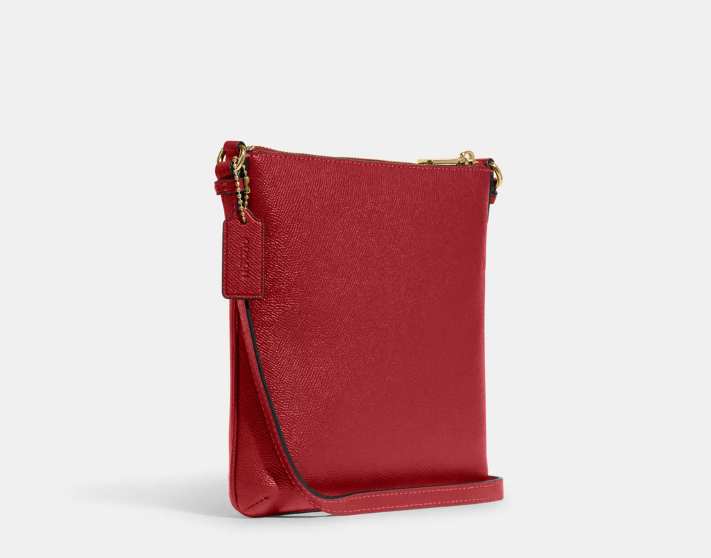 Coach Rowan Mini File Crossbody Leather Bag in Red